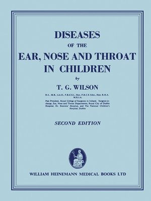 cover image of Diseases of the Ear, Nose, and Throat in Children